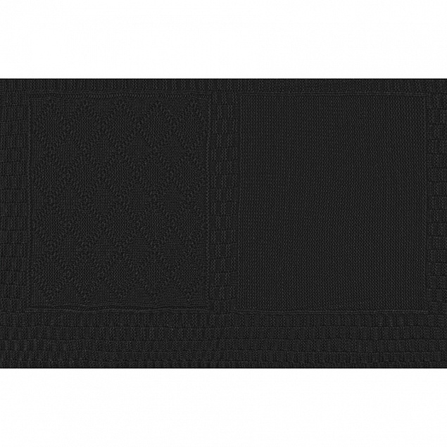 Плед LYKKE MINI, черный, шерсть 30%, акрил 70%, 120*170 см с логотипом в Белгороде заказать по выгодной цене в кибермаркете AvroraStore