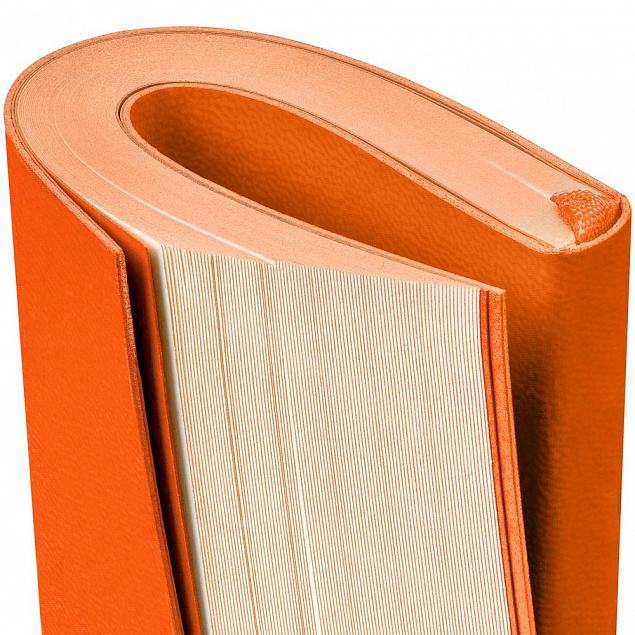 Ежедневник Flat Mini, недатированный, оранжевый с логотипом в Белгороде заказать по выгодной цене в кибермаркете AvroraStore