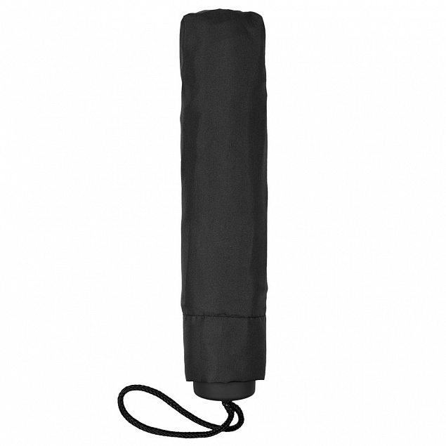 Зонт складной Light, черный с логотипом в Белгороде заказать по выгодной цене в кибермаркете AvroraStore