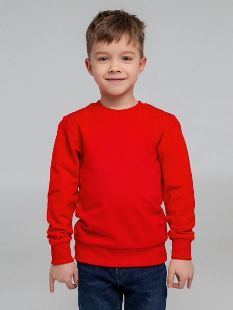 Свитшот детский Toima kids, красный с логотипом в Белгороде заказать по выгодной цене в кибермаркете AvroraStore