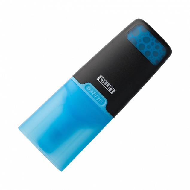 Маркер текстовый Liqeo Mini, голубой с логотипом в Белгороде заказать по выгодной цене в кибермаркете AvroraStore