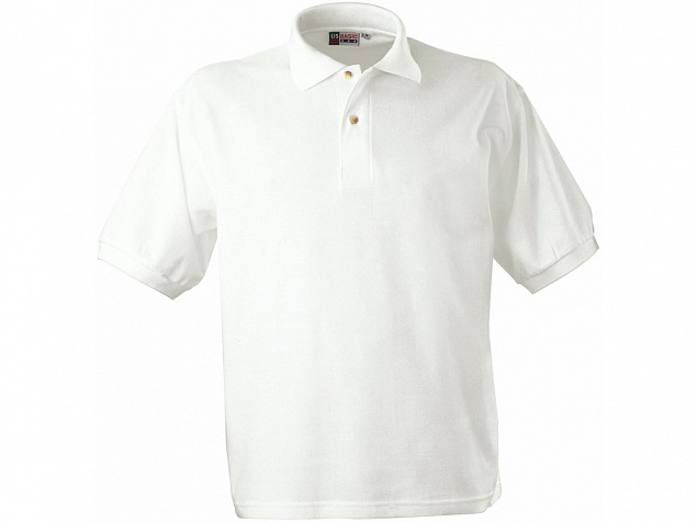Рубашка поло Boston мужская, белый с логотипом в Белгороде заказать по выгодной цене в кибермаркете AvroraStore