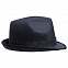 Шляпа Gentleman, черная с черной лентой с логотипом в Белгороде заказать по выгодной цене в кибермаркете AvroraStore