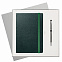 Подарочный набор Portland Btobook, зеленый (ежедневник, ручка) с логотипом в Белгороде заказать по выгодной цене в кибермаркете AvroraStore