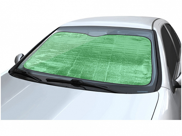 Автомобильный солнцезащитный экран Noson, зеленый с логотипом в Белгороде заказать по выгодной цене в кибермаркете AvroraStore