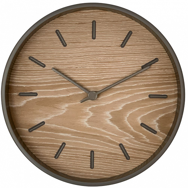 Часы настенные Nissa, беленый дуб с логотипом в Белгороде заказать по выгодной цене в кибермаркете AvroraStore