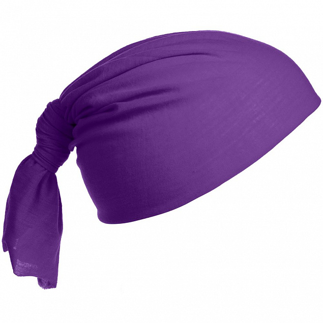 Многофункциональная бандана Dekko, фиолетовая с логотипом в Белгороде заказать по выгодной цене в кибермаркете AvroraStore