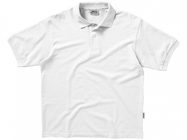 Рубашка поло Forehand мужская, белый с логотипом в Белгороде заказать по выгодной цене в кибермаркете AvroraStore