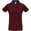 Рубашка поло мужская DNM Forward бордовый/синий джинс с логотипом в Белгороде заказать по выгодной цене в кибермаркете AvroraStore
