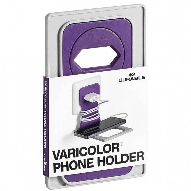 Держатель для зарядки телефона Varicolor Phone Holder, розовый с логотипом в Белгороде заказать по выгодной цене в кибермаркете AvroraStore