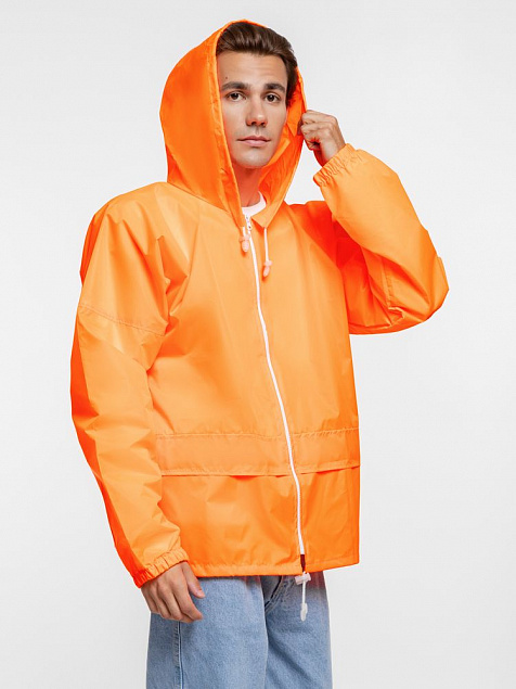 Дождевик Kivach Promo, оранжевый неон с логотипом в Белгороде заказать по выгодной цене в кибермаркете AvroraStore