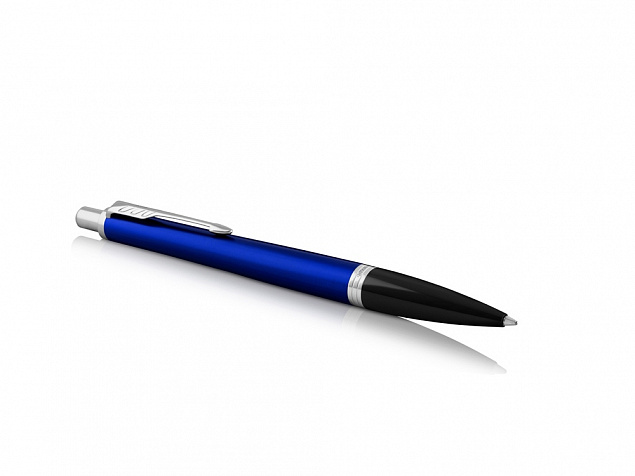 Ручка шариковая Parker Urban Core Nighsky Blue CT, синий/серебристый с логотипом в Белгороде заказать по выгодной цене в кибермаркете AvroraStore