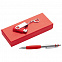 Набор Notes: ручка и флешка 16 Гб, красный с логотипом в Белгороде заказать по выгодной цене в кибермаркете AvroraStore