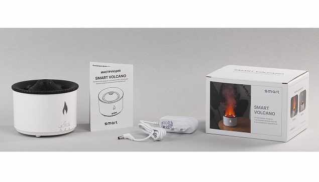 Увлажнитель воздуха "Smart Volcano"с пультом ДУ,  функцией ароматерапии и интерьерной подсветкой с логотипом в Белгороде заказать по выгодной цене в кибермаркете AvroraStore