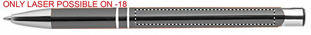 Ручка шариковая с черными черни с логотипом в Белгороде заказать по выгодной цене в кибермаркете AvroraStore