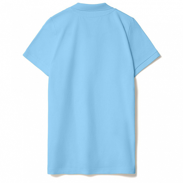 Рубашка поло женская Virma Lady, голубая с логотипом в Белгороде заказать по выгодной цене в кибермаркете AvroraStore