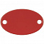 Шильдик металлический Alfa Oval, красный с логотипом в Белгороде заказать по выгодной цене в кибермаркете AvroraStore