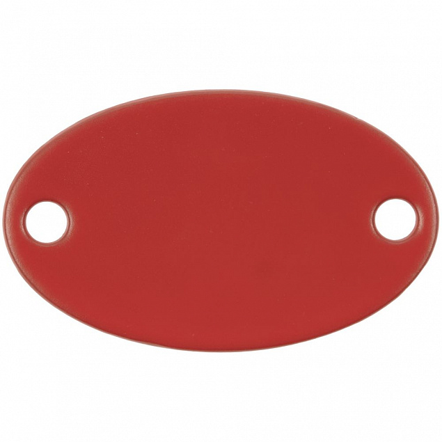 Шильдик металлический Alfa Oval, красный с логотипом в Белгороде заказать по выгодной цене в кибермаркете AvroraStore