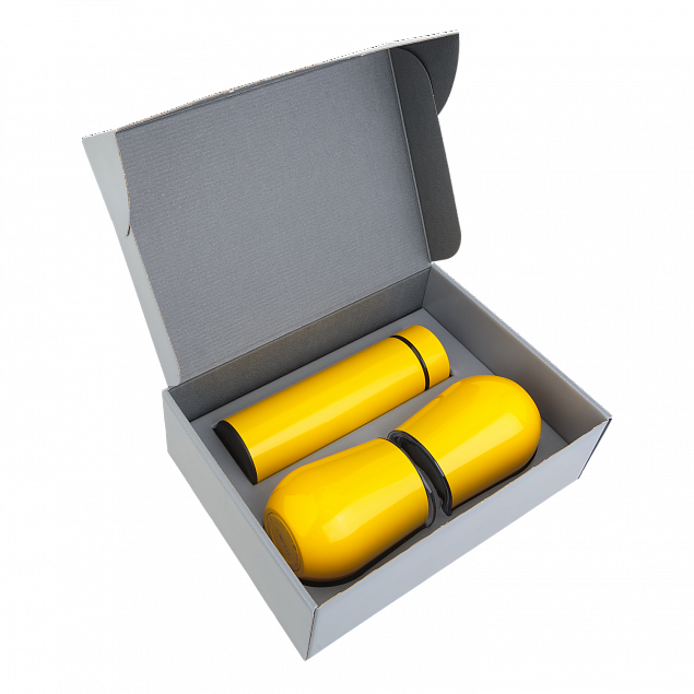 Набор Hot Box C2 grey (желтый) с логотипом в Белгороде заказать по выгодной цене в кибермаркете AvroraStore