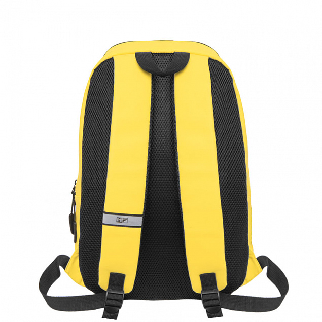 Рюкзак "Go", жёлтый, 41 х 29 х15,5 см, 100%  полиуретан с логотипом в Белгороде заказать по выгодной цене в кибермаркете AvroraStore