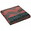 Плед Zig Zag, красный с коричневым с логотипом в Белгороде заказать по выгодной цене в кибермаркете AvroraStore