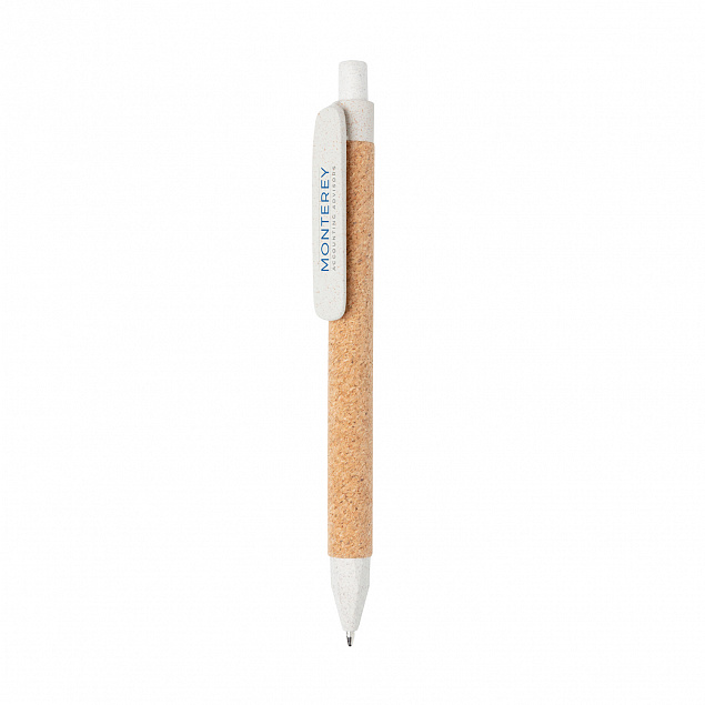 Эко-ручка Write, белый с логотипом в Белгороде заказать по выгодной цене в кибермаркете AvroraStore