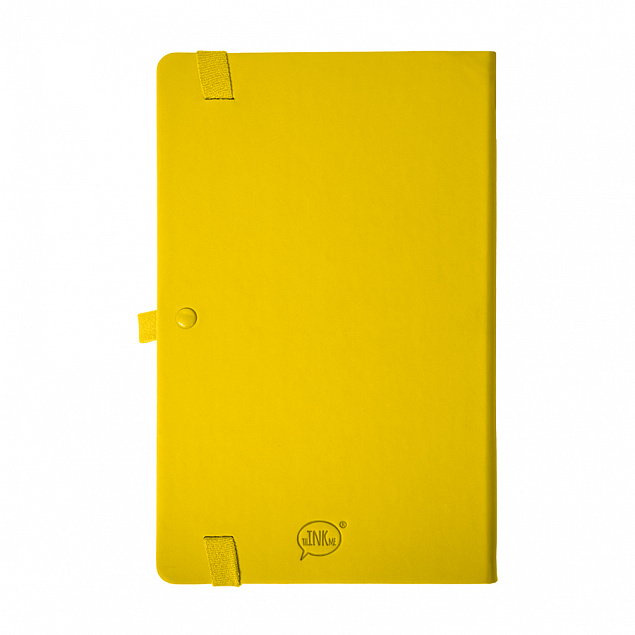 Бизнес-блокнот А5 FLIPPY, желтый, твердая обложка, в линейку с логотипом в Белгороде заказать по выгодной цене в кибермаркете AvroraStore
