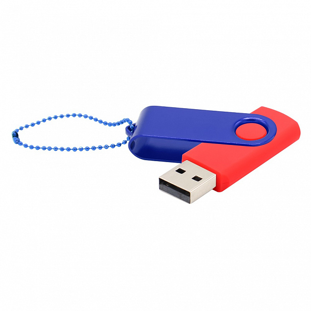 Флешка Designer To Go 2.0 USB 16Gb, красный/синий с логотипом в Белгороде заказать по выгодной цене в кибермаркете AvroraStore