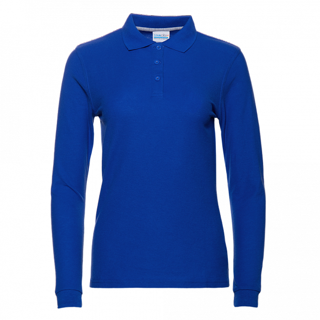 Рубашка поло Рубашка женская 04SW Синий с логотипом в Белгороде заказать по выгодной цене в кибермаркете AvroraStore