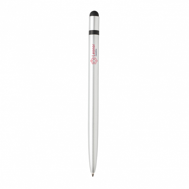 Металлическая ручка-стилус Slim, серебряный с логотипом в Белгороде заказать по выгодной цене в кибермаркете AvroraStore