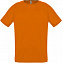 Футболка унисекс Sporty 140, оранжевая с логотипом в Белгороде заказать по выгодной цене в кибермаркете AvroraStore