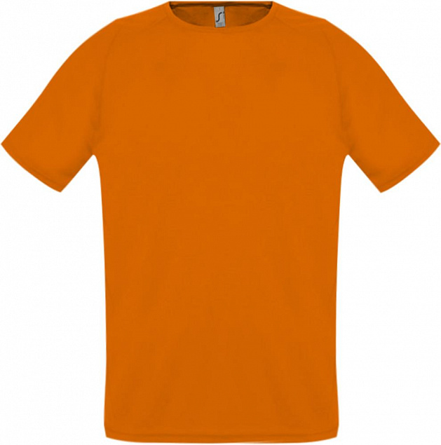 Футболка унисекс Sporty 140, оранжевая с логотипом в Белгороде заказать по выгодной цене в кибермаркете AvroraStore