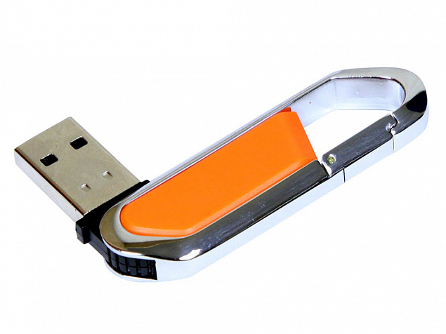 USB 2.0- флешка на 8 Гб в виде карабина с логотипом в Белгороде заказать по выгодной цене в кибермаркете AvroraStore