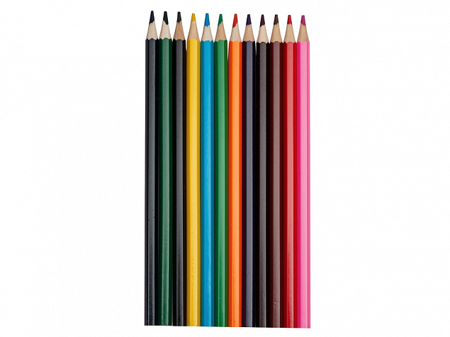 Набор из 12 шестигранных цветных карандашей «Hakuna Matata» с логотипом в Белгороде заказать по выгодной цене в кибермаркете AvroraStore