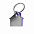 Брелок металлический Дом - Синий HH с логотипом в Белгороде заказать по выгодной цене в кибермаркете AvroraStore