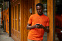 Рубашка поло мужская Inspire, оранжевая с логотипом в Белгороде заказать по выгодной цене в кибермаркете AvroraStore