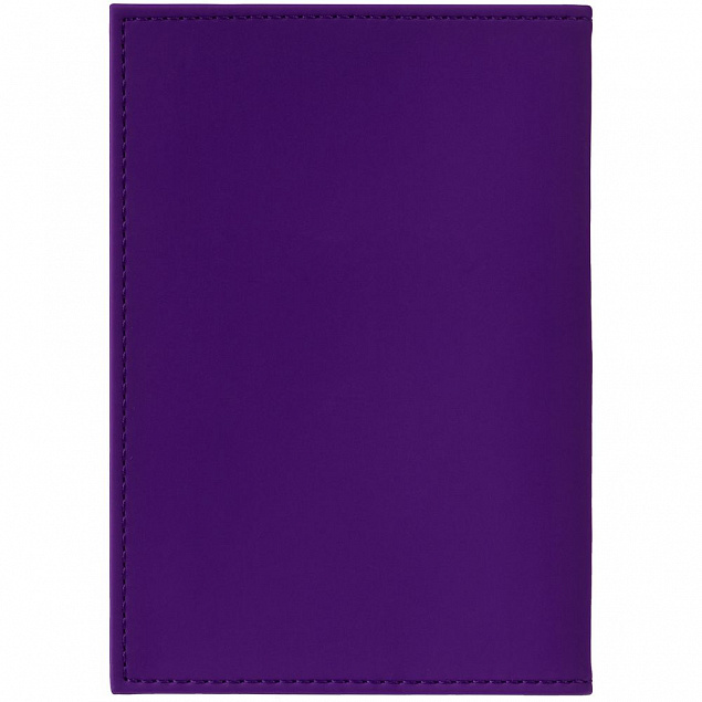 Обложка для паспорта Shall, фиолетовая с логотипом в Белгороде заказать по выгодной цене в кибермаркете AvroraStore