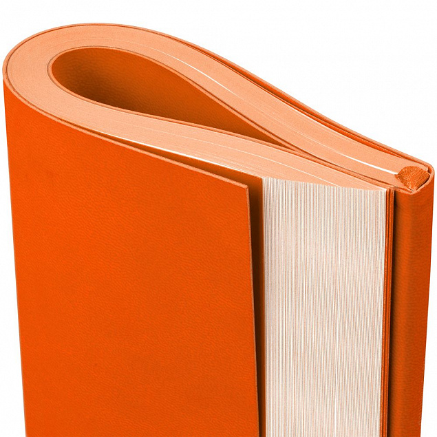 Ежедневник Flat Maxi, недатированный, оранжевый с логотипом в Белгороде заказать по выгодной цене в кибермаркете AvroraStore