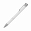 Шариковая ручка Alpha,  белая с логотипом в Белгороде заказать по выгодной цене в кибермаркете AvroraStore