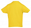 Футболка детская Imperial Kids 190, желтая с логотипом в Белгороде заказать по выгодной цене в кибермаркете AvroraStore