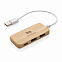 USB-хаб Bamboo с Type-C с логотипом в Белгороде заказать по выгодной цене в кибермаркете AvroraStore
