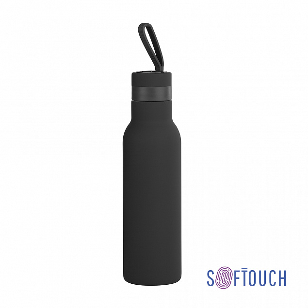 Бутылка для воды "Фитнес" 700 мл, покрытие soft touch с логотипом в Белгороде заказать по выгодной цене в кибермаркете AvroraStore