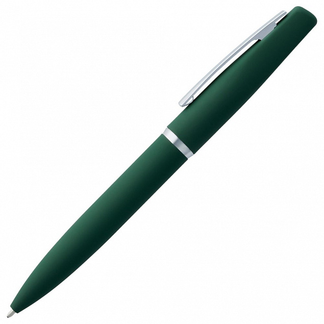 Ручка шариковая Bolt Soft Touch, зеленая с логотипом в Белгороде заказать по выгодной цене в кибермаркете AvroraStore