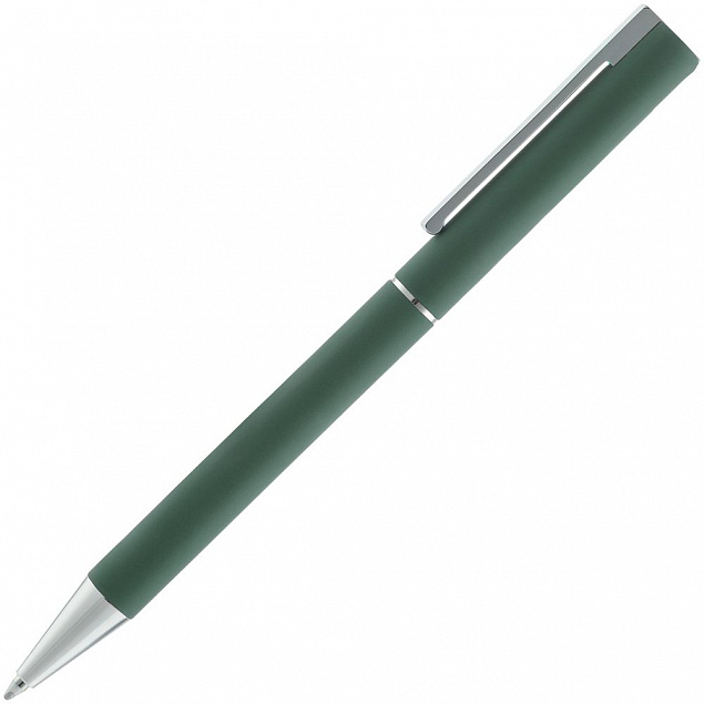 Ручка шариковая Blade Soft Touch, зеленая с логотипом в Белгороде заказать по выгодной цене в кибермаркете AvroraStore