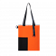 Шоппер Superbag Color (оранжевый с чёрным) с логотипом в Белгороде заказать по выгодной цене в кибермаркете AvroraStore