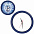 Часы настенные "ПРОМО" разборные ; яркий синий, D28,5 см; пластик с логотипом в Белгороде заказать по выгодной цене в кибермаркете AvroraStore