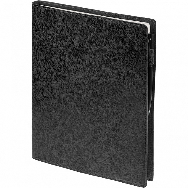 Ежедневник в суперобложке Brave Book, недатированный, черный с логотипом в Белгороде заказать по выгодной цене в кибермаркете AvroraStore