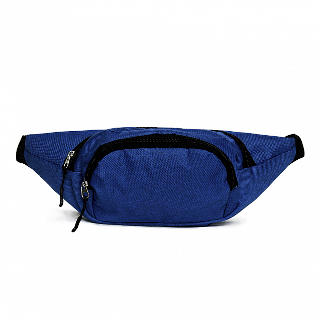 Рюкзаки и сумки Сумка поясная STAN таффета 168D, 125 Синий меланж с логотипом в Белгороде заказать по выгодной цене в кибермаркете AvroraStore