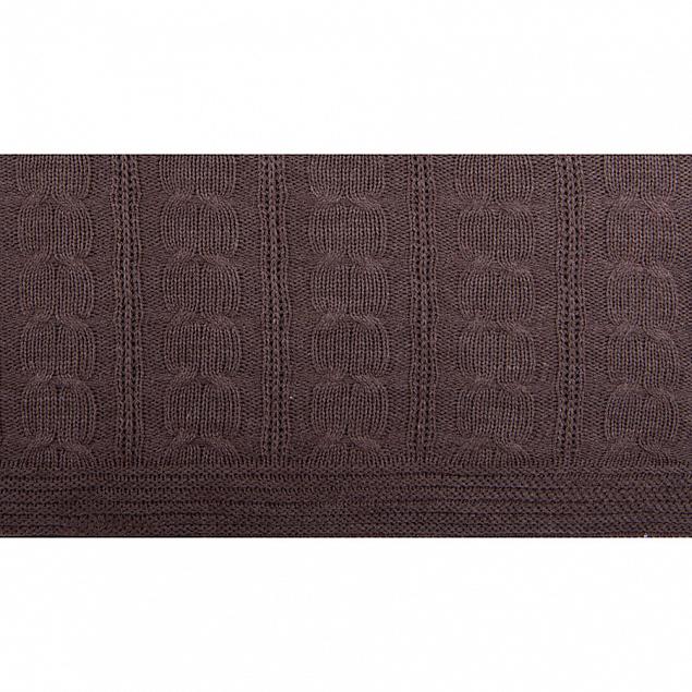 Плед VELVILJE MAXI, коричневый, шерсть 30%, акрил 70%, 180*200 см с логотипом в Белгороде заказать по выгодной цене в кибермаркете AvroraStore