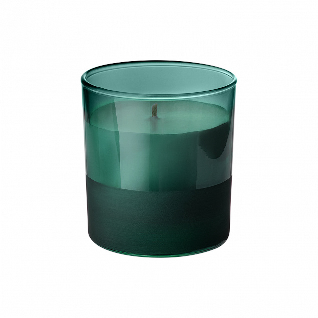 Ароматическая свеча, Emerald, зеленая с логотипом в Белгороде заказать по выгодной цене в кибермаркете AvroraStore